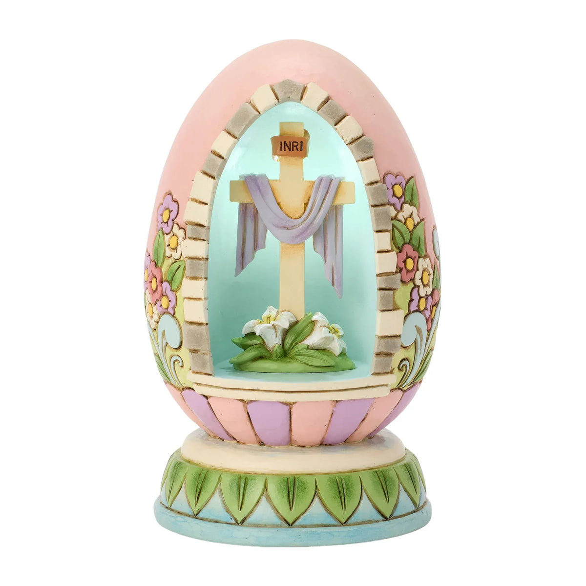 Heartwood Creek Easter Rejoice LED Egg Diorama Figurine By Jim Shore