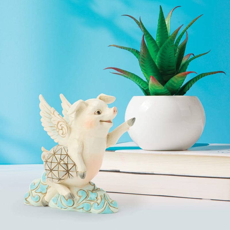 Heartwood Creek Flying Pig Mini Jim Shore Figurine
