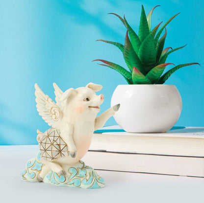 Heartwood Creek Flying Pig Mini Jim Shore Figurine
