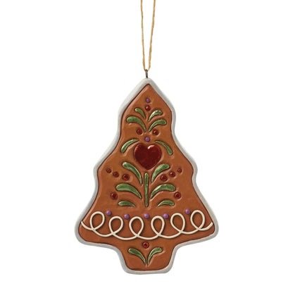 Heartwood Creek Gingerbread Cookie Cutter Santa Hanging Ornament By Jim Shore