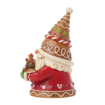 Heartwood Creek Gingerbread Gnome with Train Engine Figurine By Jim Shore