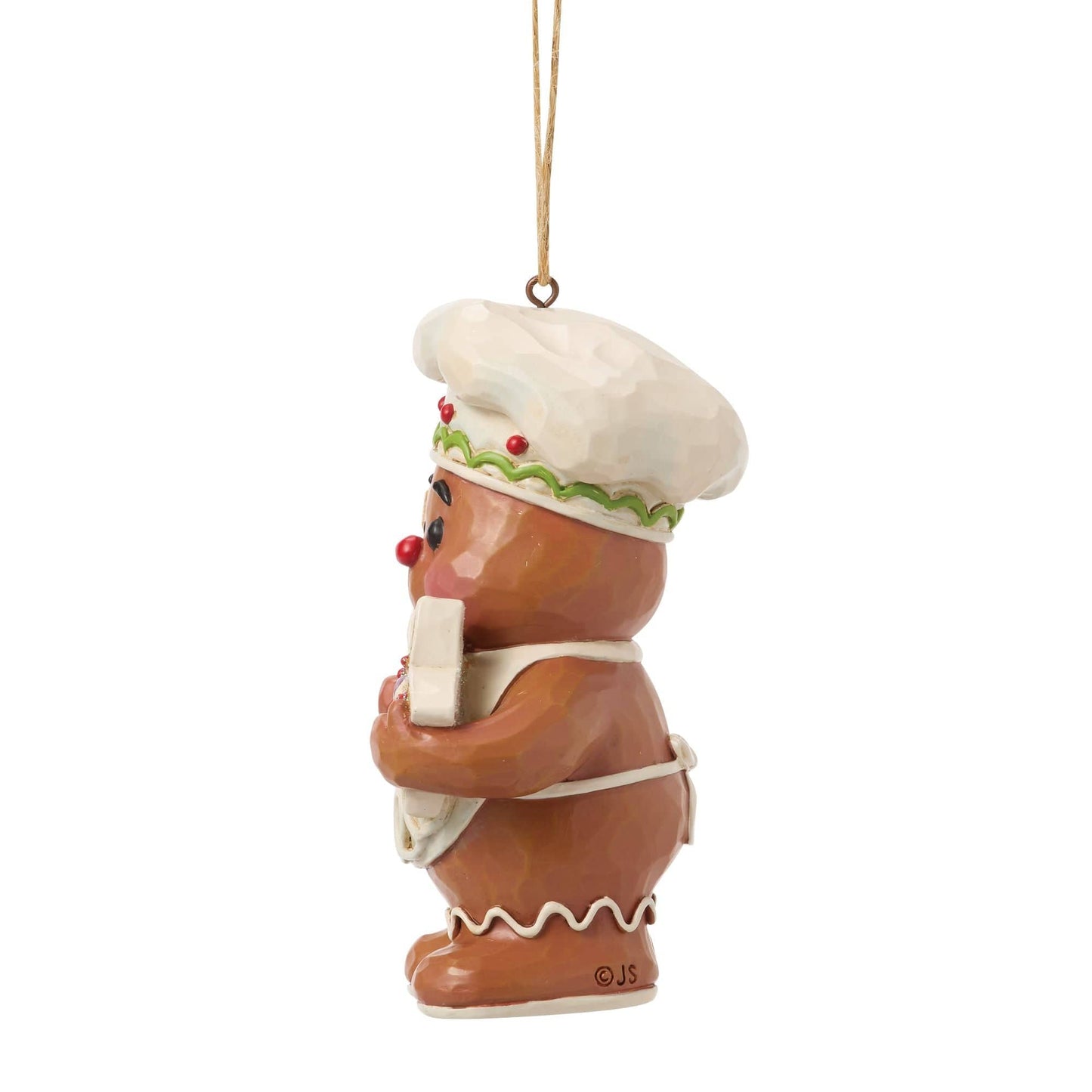 Heartwood Creek Gingerbread Jolly Chracter with Cookies Figurine By Jim Shore