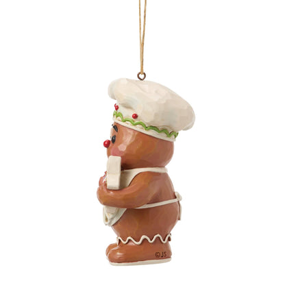 Heartwood Creek Gingerbread Jolly Chracter with Cookies Figurine By Jim Shore