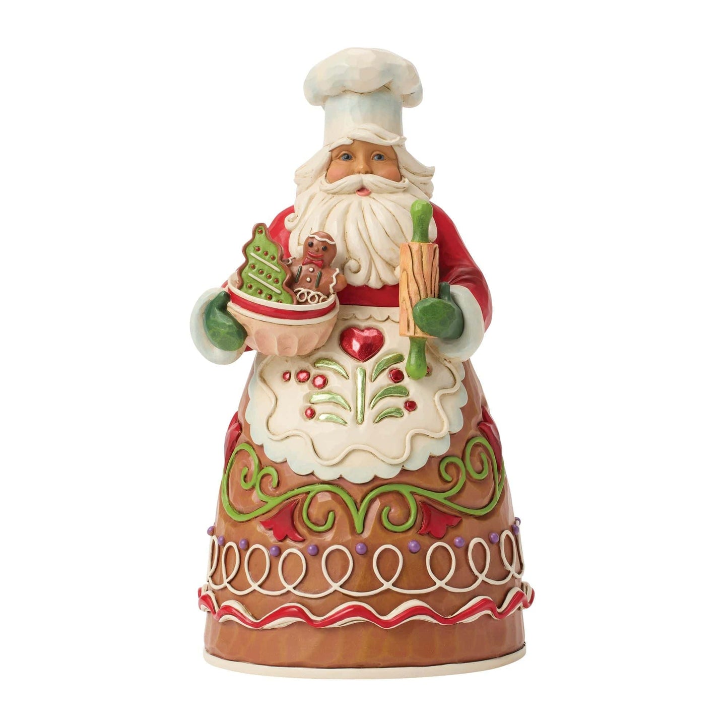 Heartwood Creek Gingerbread Pastry Chef Santa Figurine By Jim Shore