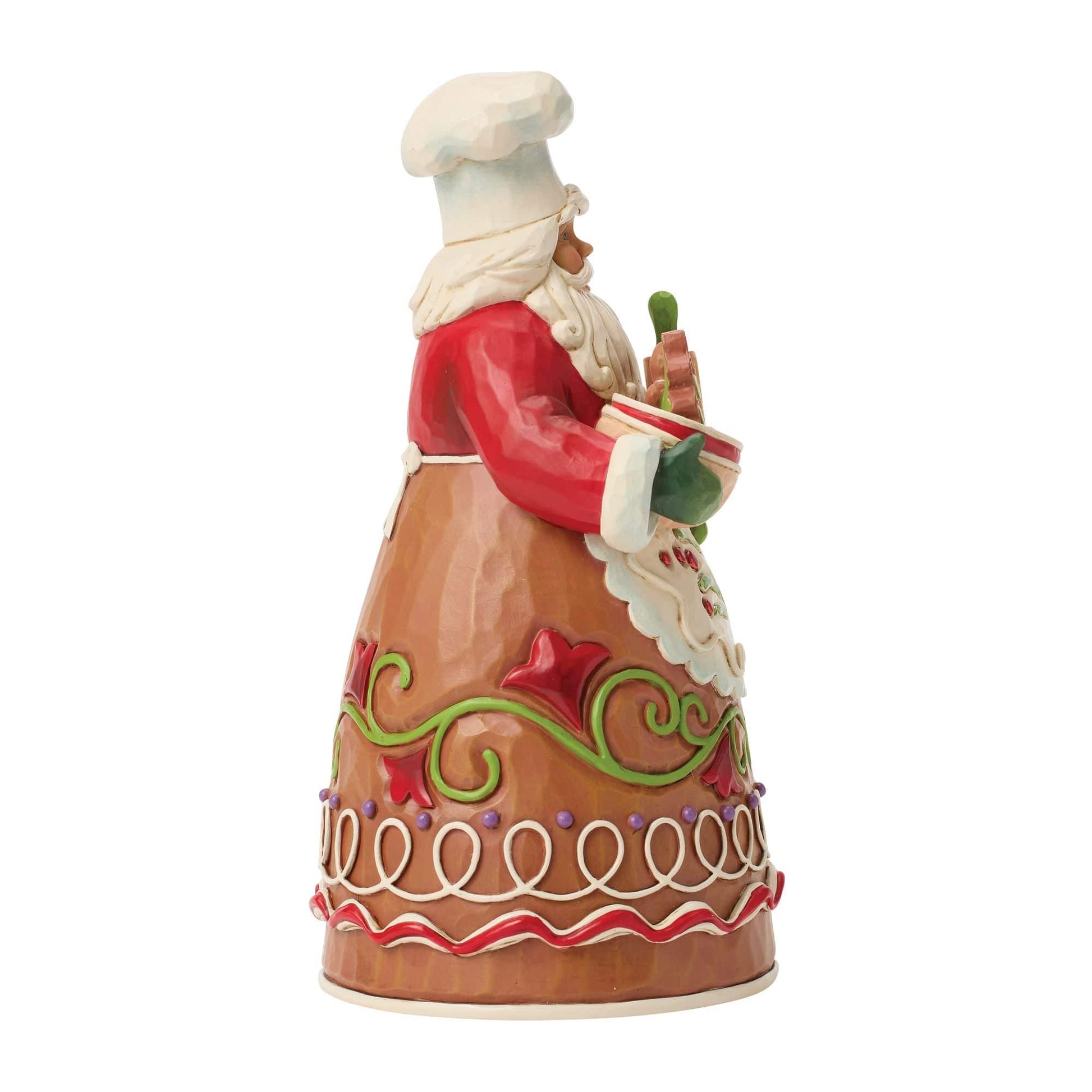 Heartwood Creek Gingerbread Pastry Chef Santa Figurine By Jim Shore