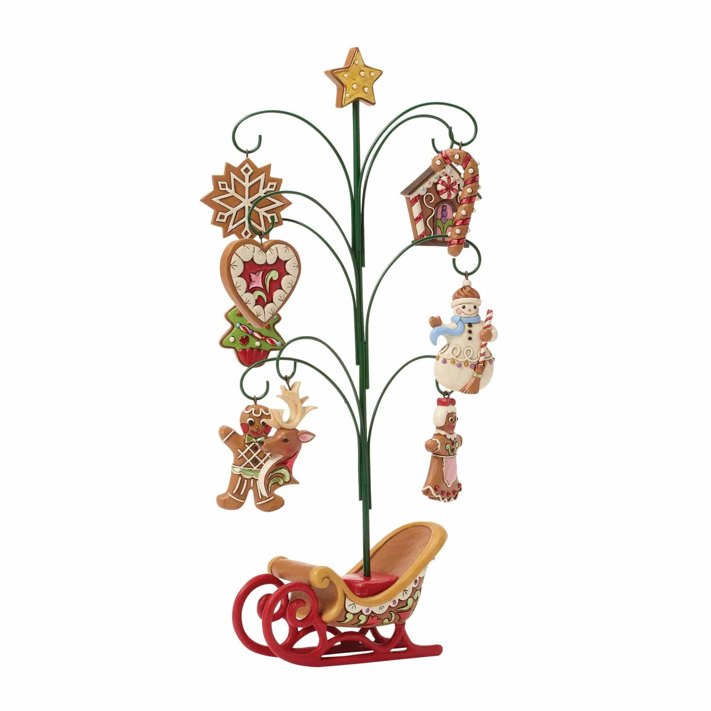 Heartwood Creek Gingerbread Tree with Cookie Ornament By Jim Shore