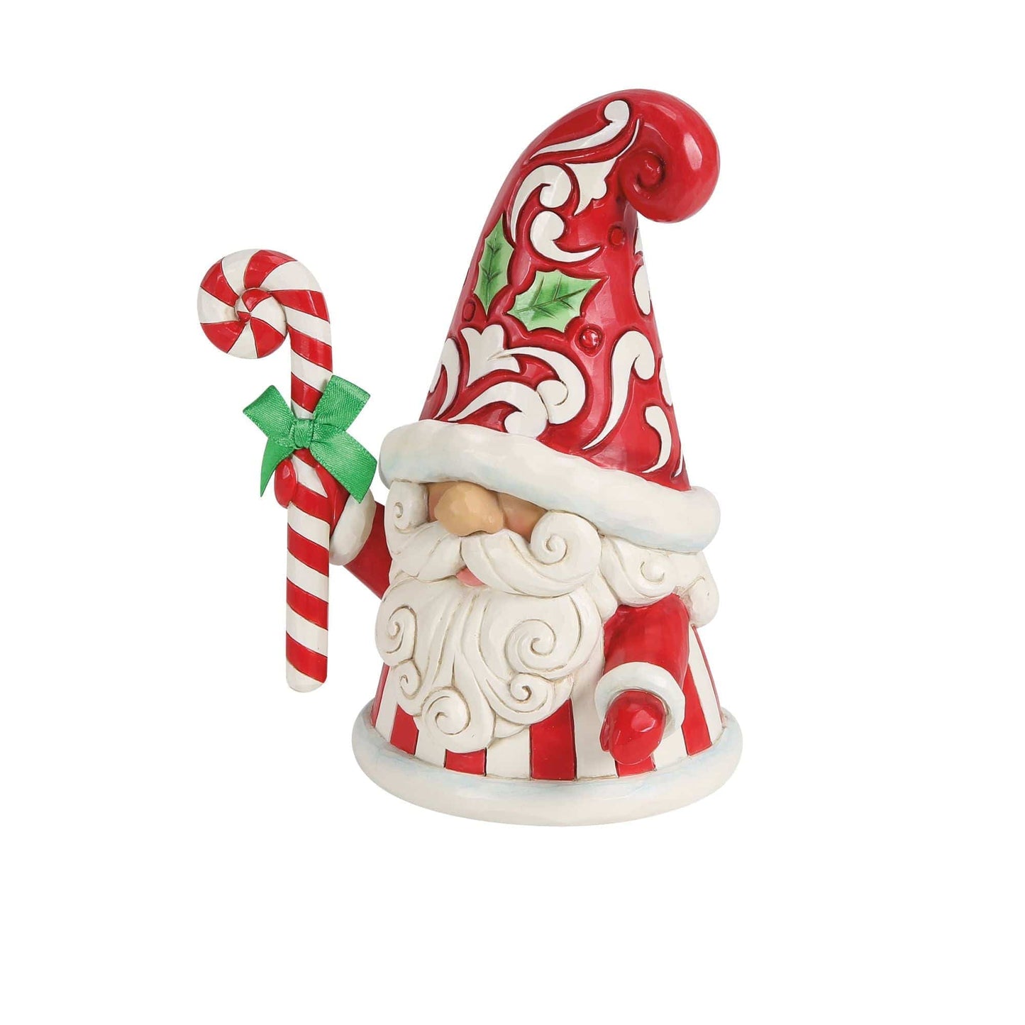 Heartwood Creek Gnome Large Candy Cane Figurine By Jim Shore