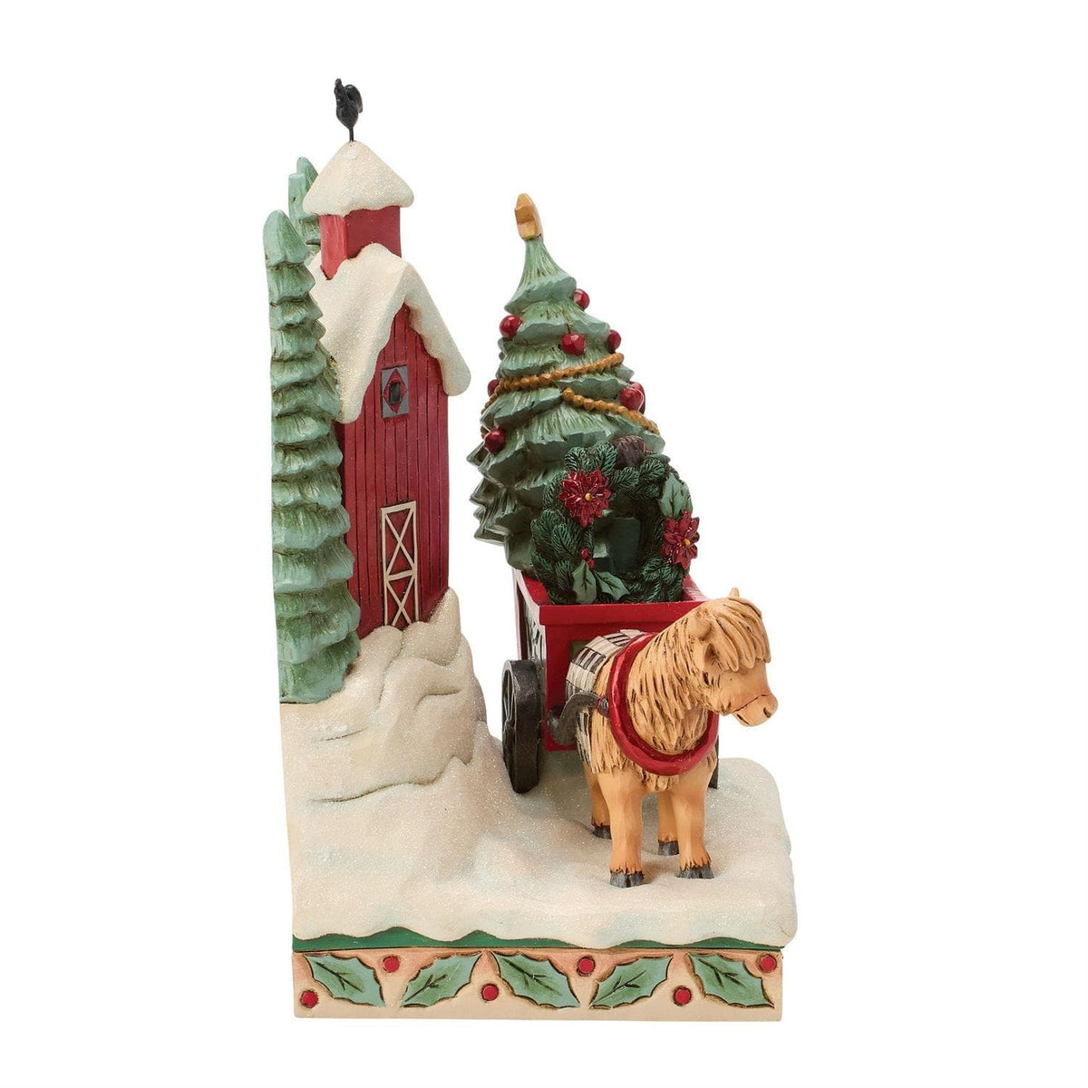 Heartwood Creek Highland Glen Barn Scene Figurine By Jim Shore