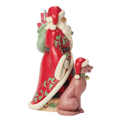 Heartwood Creek Highland Glen Santa Pet Dog Figurine By Jim Shore