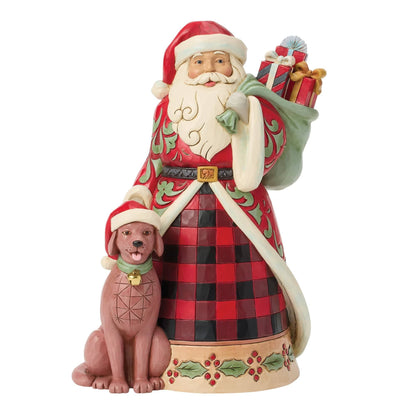 Heartwood Creek Highland Glen Santa Pet Dog Figurine By Jim Shore
