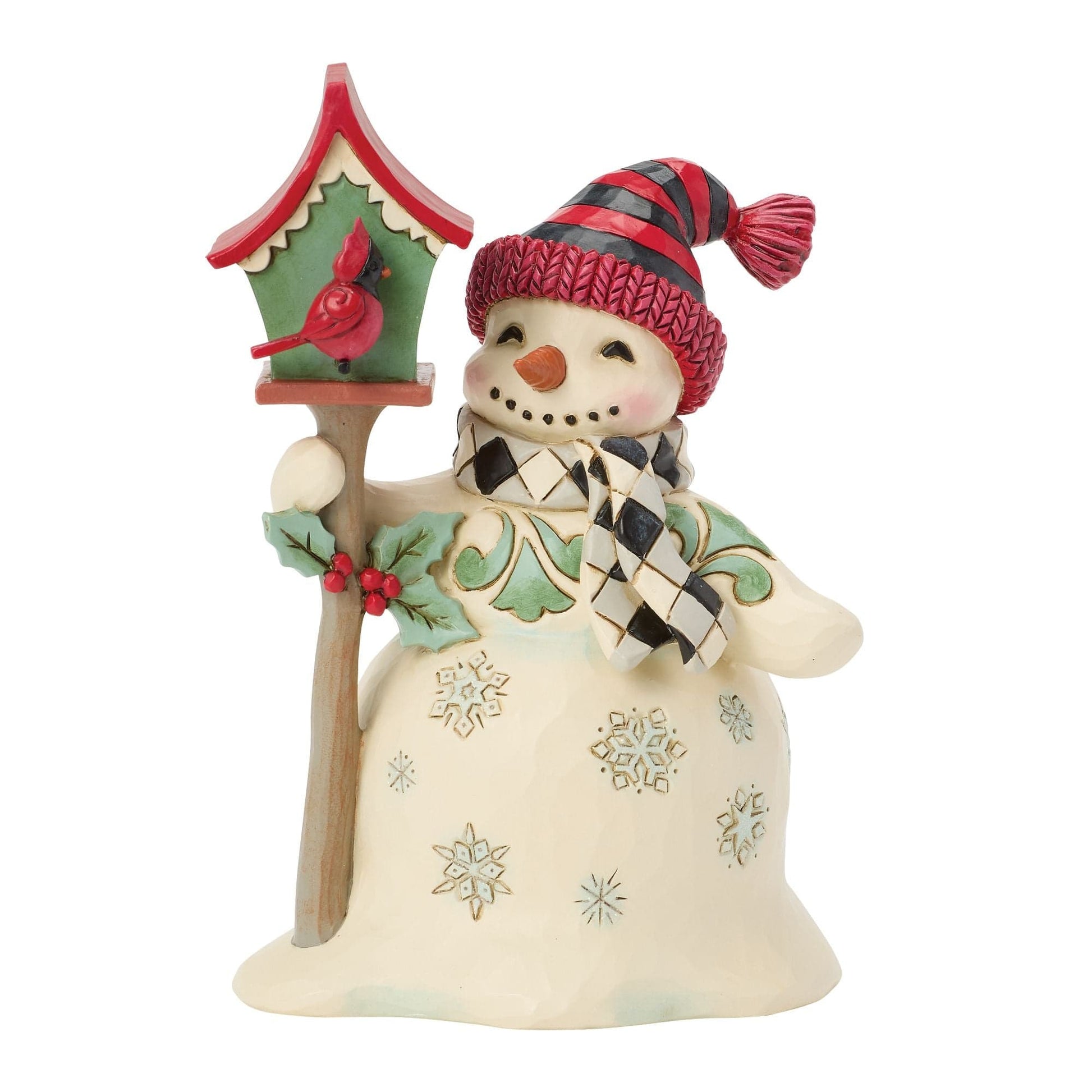 Heartwood Creek Highland Glen Snowman Birdhouse Figurine By Jim Shore