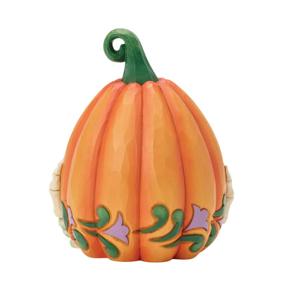 Heartwood Creek LED Jack O Lantern Skeleton Hands Figurine By Jim Shore