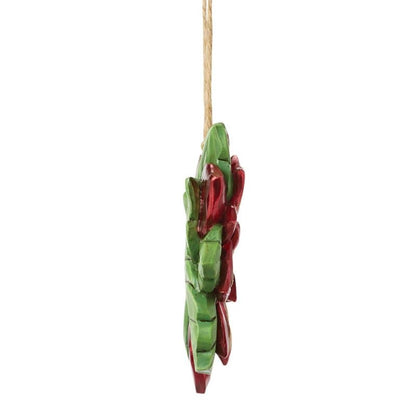 Heartwood Creek Legend Christmas Poinsettia Hanging Ornament By Jim Shore