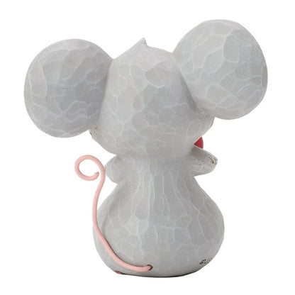 Heartwood Creek Mouse Holding A Heart Figurine By Jim Shore