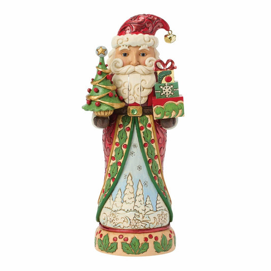 Heartwood Creek Nutcracker Santa Tree Figurine By Jim Shore