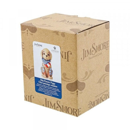 Heartwood Creek Patriotic Puppy Mini Figurine by Jim Shore 6006442