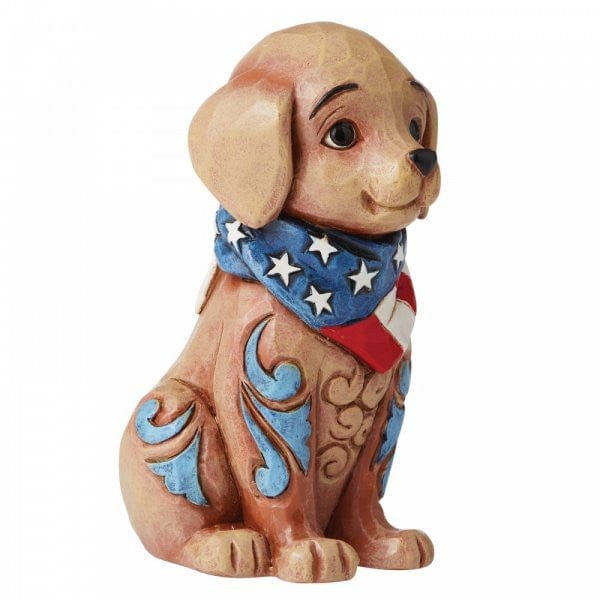 Heartwood Creek Patriotic Puppy Mini Figurine by Jim Shore 6006442