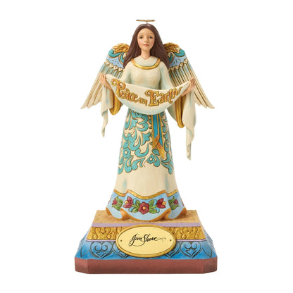 Heartwood Creek Peace On Earth Angel Figurine By Jim Shore