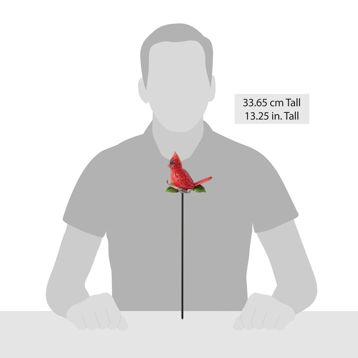 Heartwood Creek Plant Stake Cardinal By Jim Shore