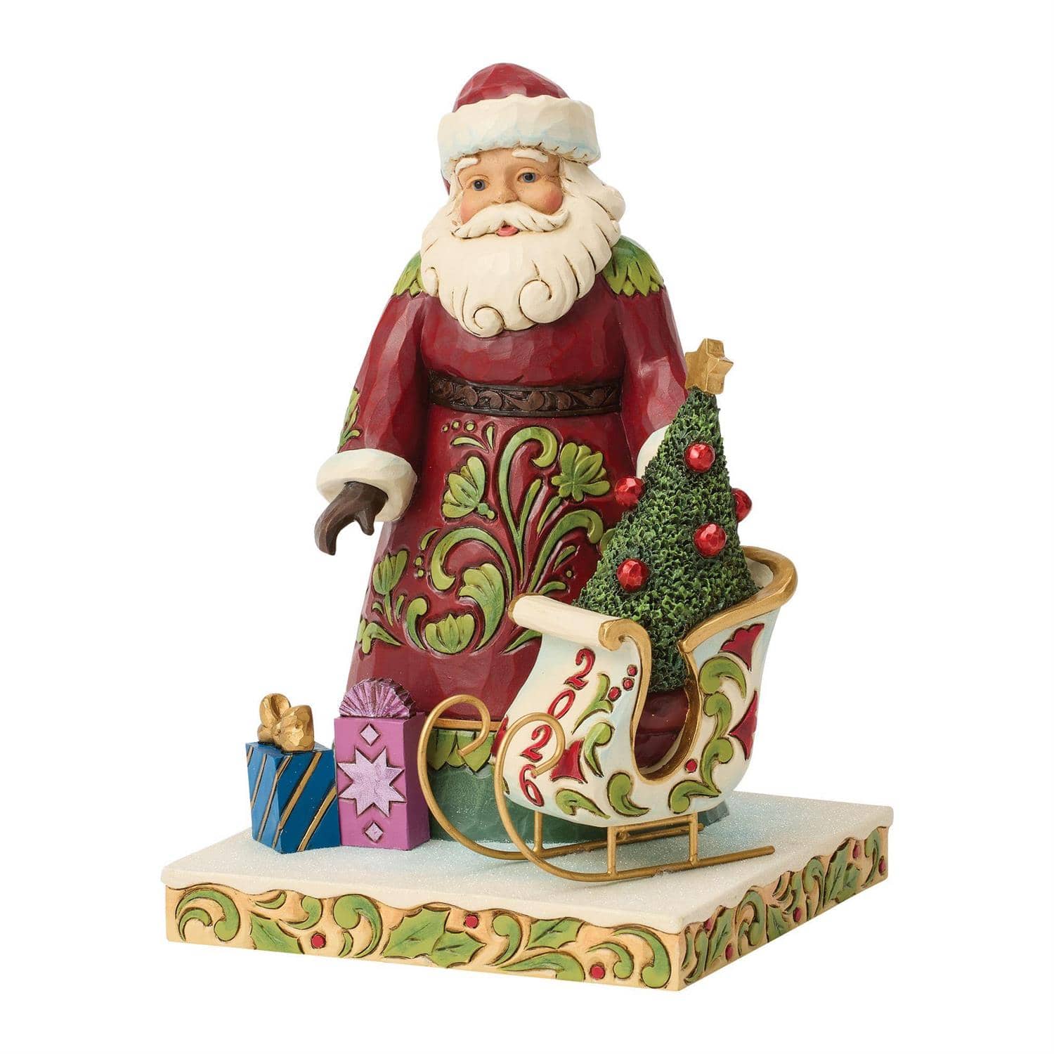 Heartwood Creek Santa 2026 Dated Sleigh Figurine By Jim Shore