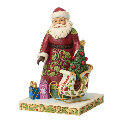Heartwood Creek Santa 2026 Dated Sleigh Figurine By Jim Shore