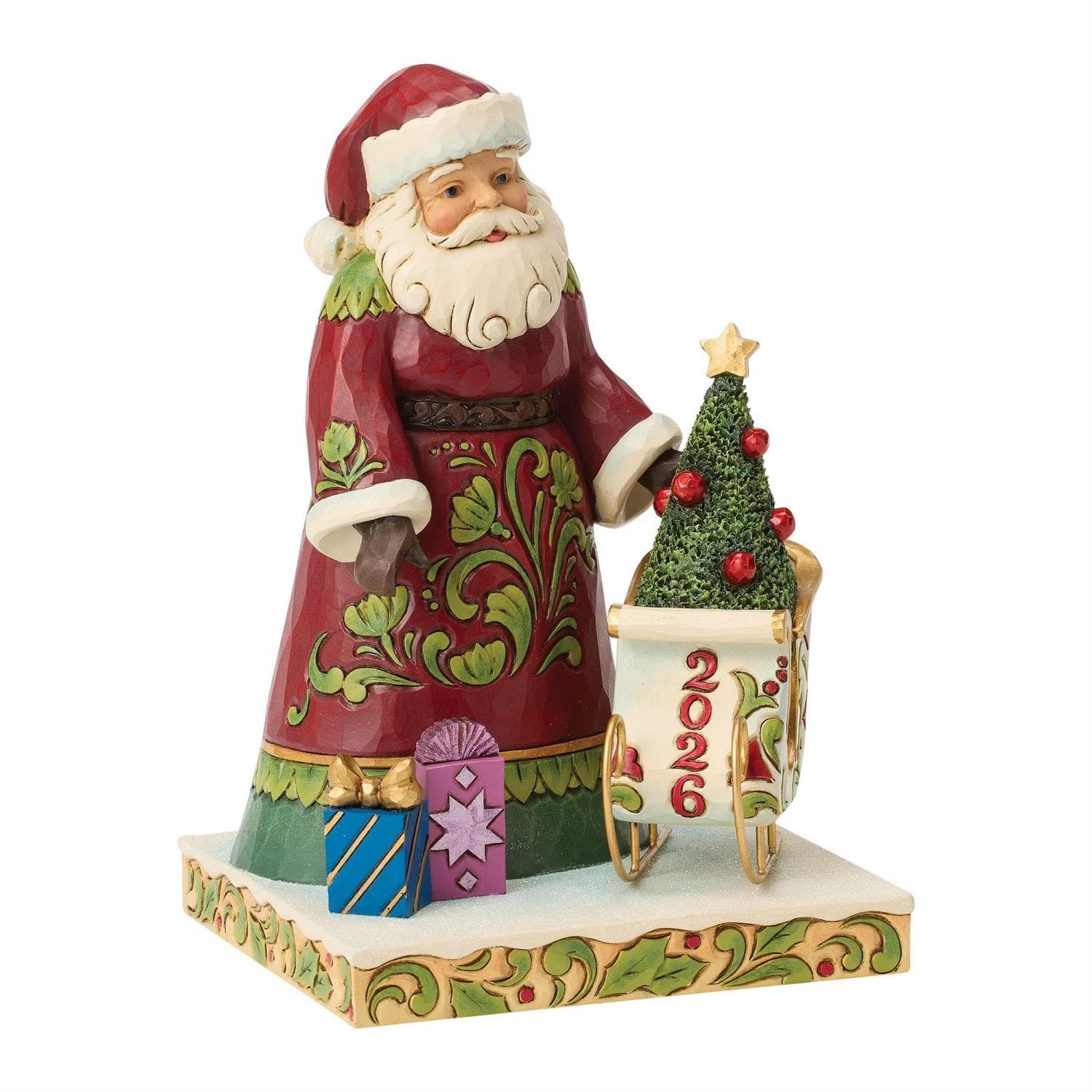 Heartwood Creek Santa 2026 Dated Sleigh Figurine By Jim Shore