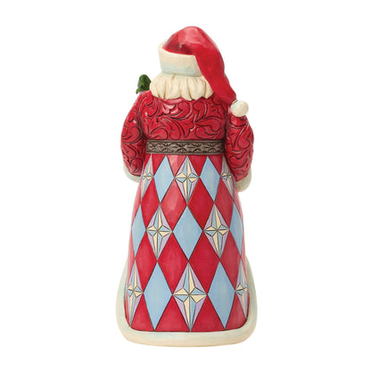 Heartwood Creek Santa and Mrs Claus Skirt Scene Figurine By Jim Shore