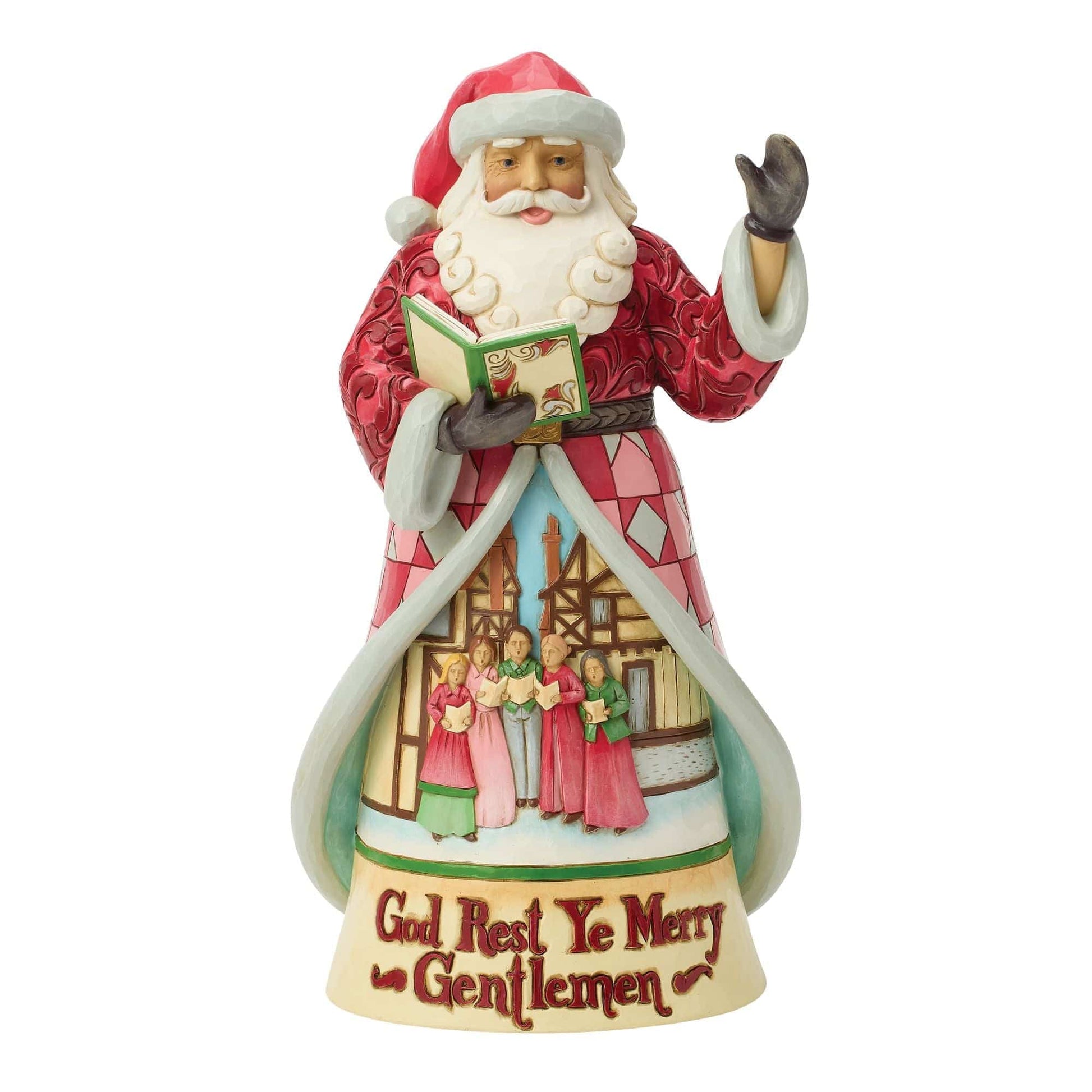 Heartwood Creek Santa Song 'God Rest' Figurine By Jim Shore