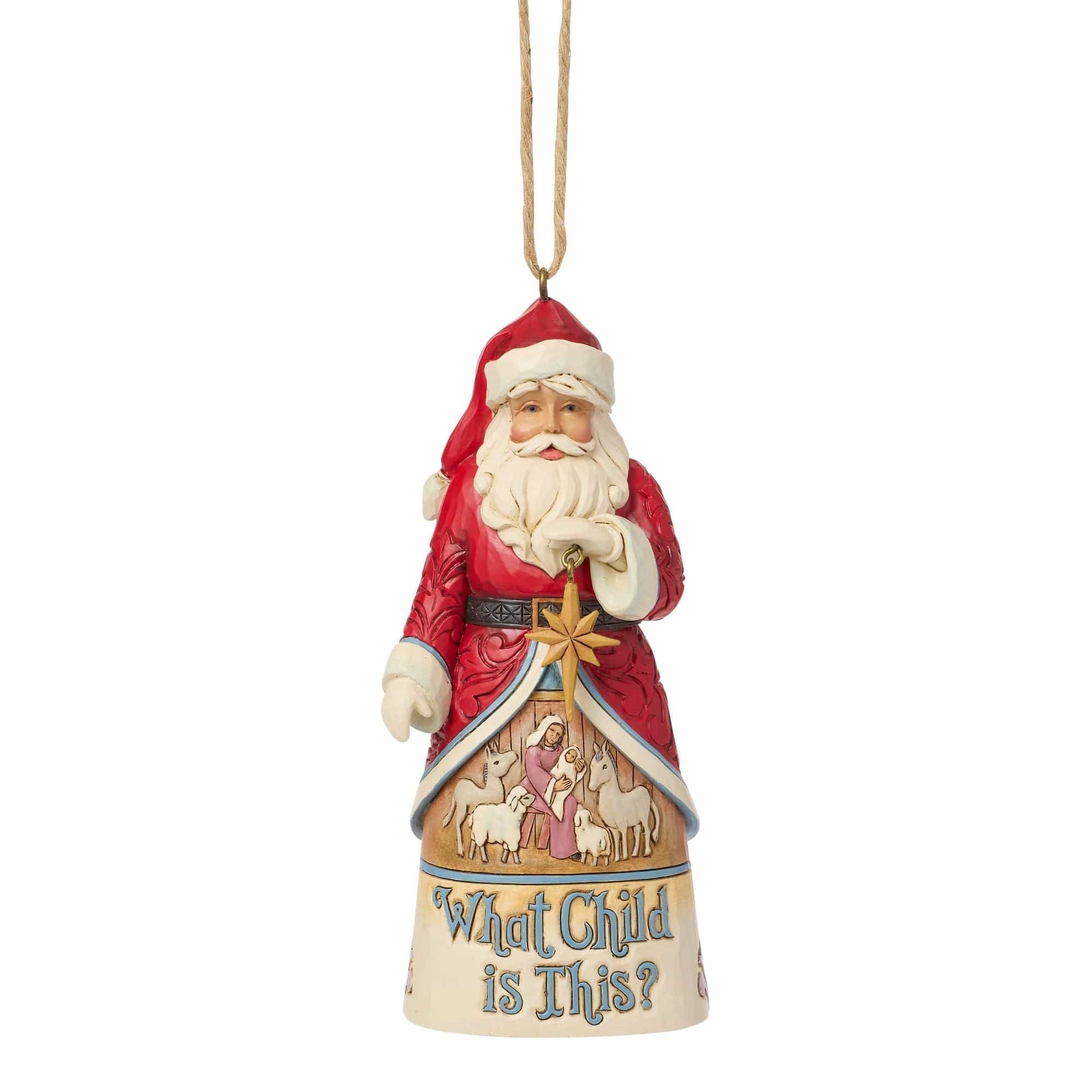 Heartwood Creek Santa Song Hanging Ornament By Jim Shore