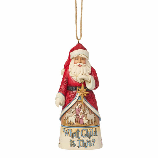 Heartwood Creek Santa Song Hanging Ornament By Jim Shore
