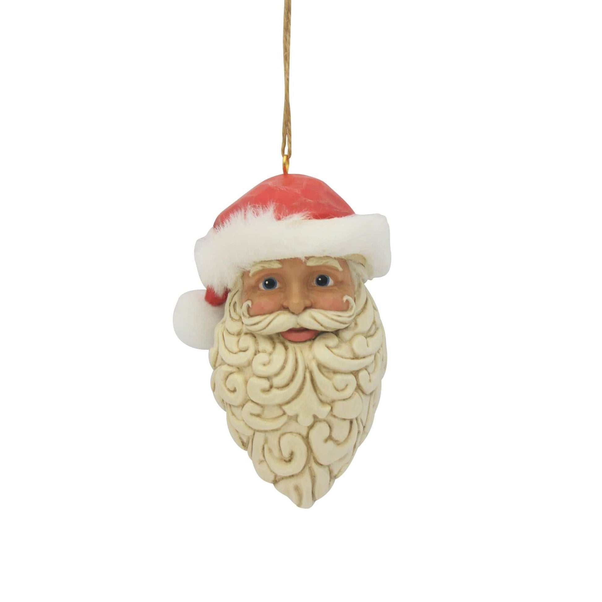 Heartwood Creek Santa Vintage Head Hanging Ornament By Jim Shore