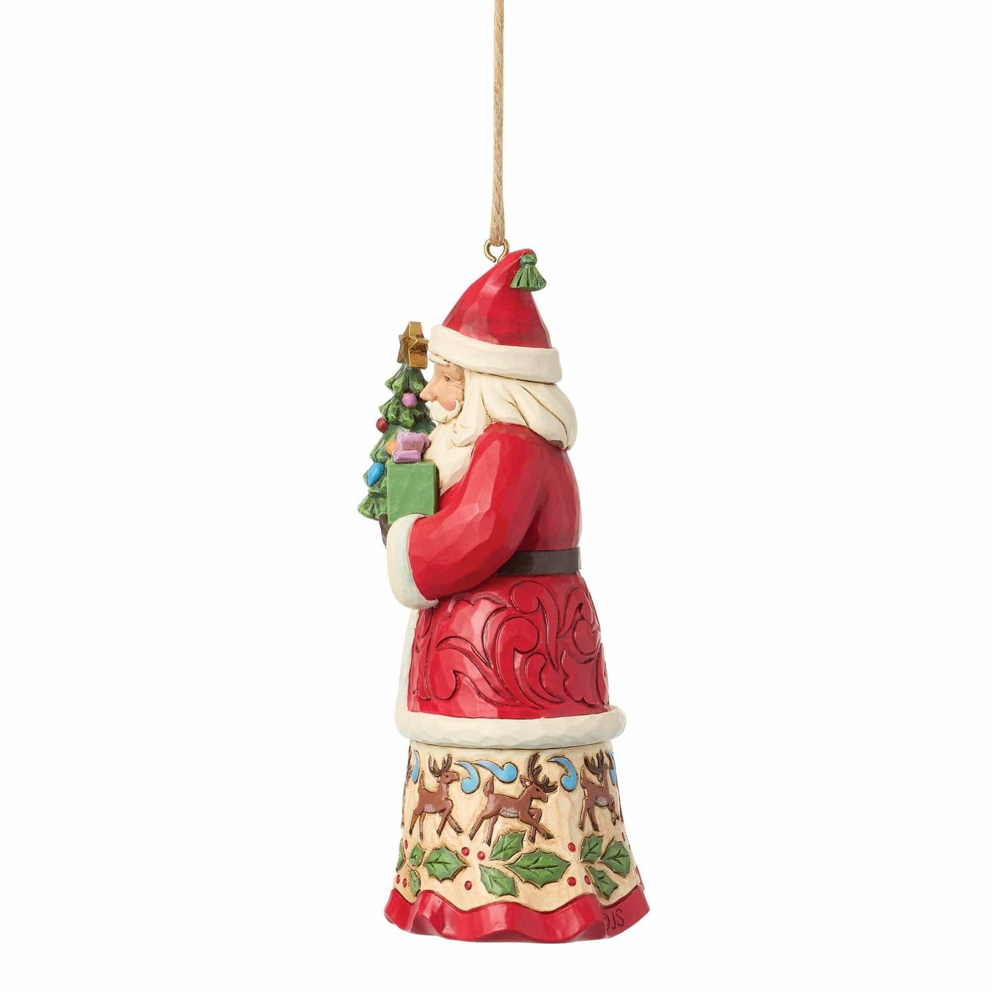 Heartwood Creek Santa With Gifts Hanging Ornament By Jim Shore