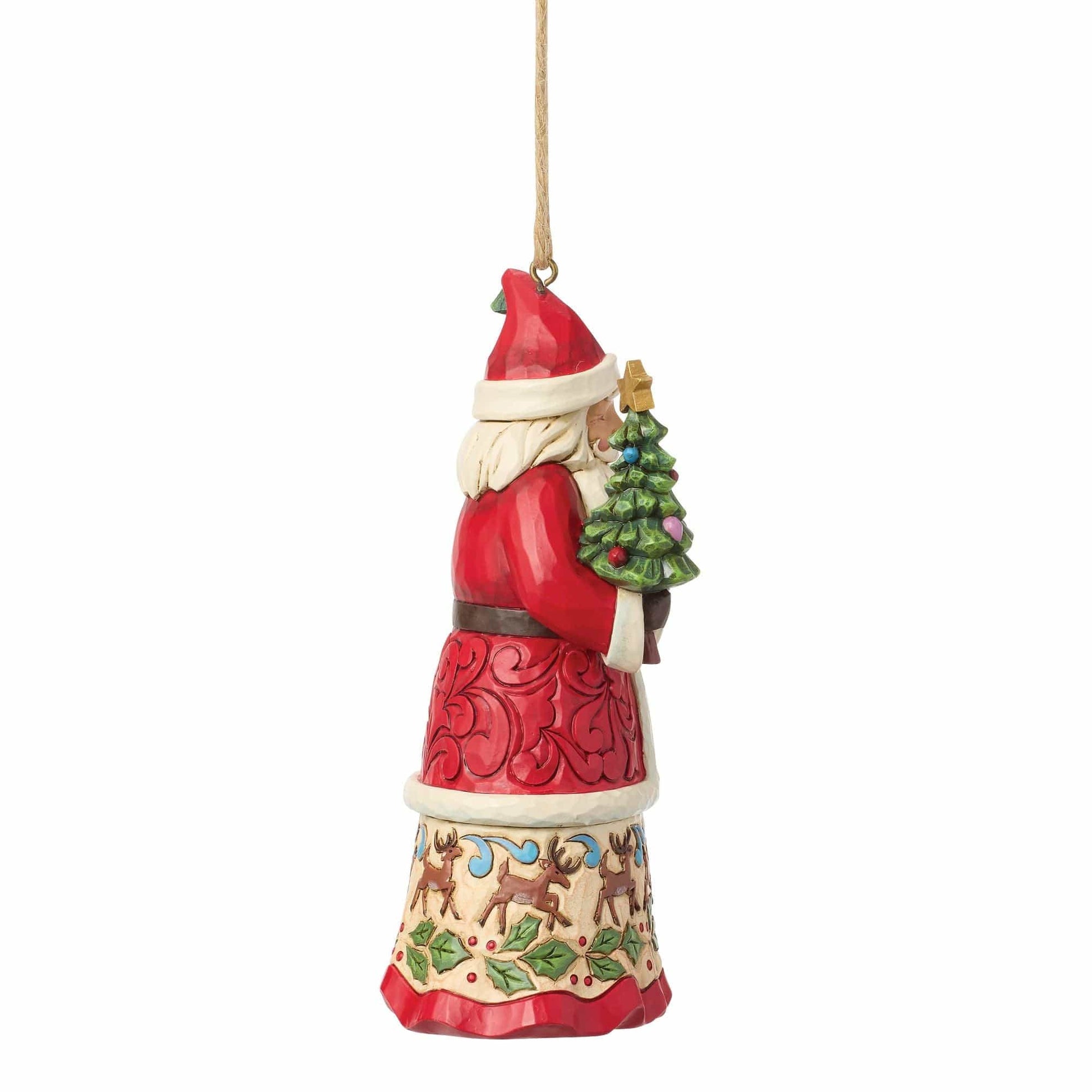 Heartwood Creek Santa With Gifts Hanging Ornament By Jim Shore