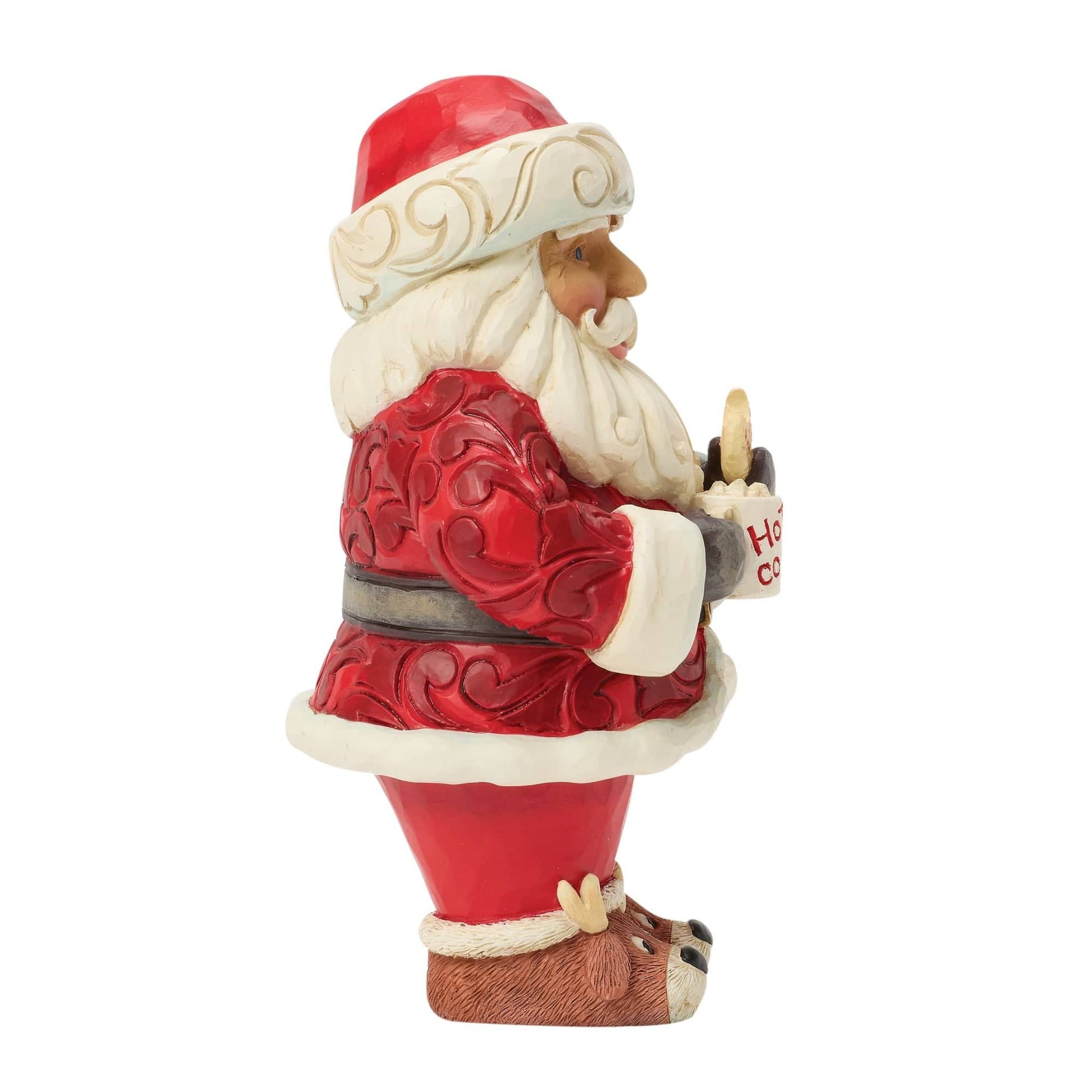 Heartwood Creek Santa with Hot Cocoa Cookie Pint-Sized Figurine By Jim Shore