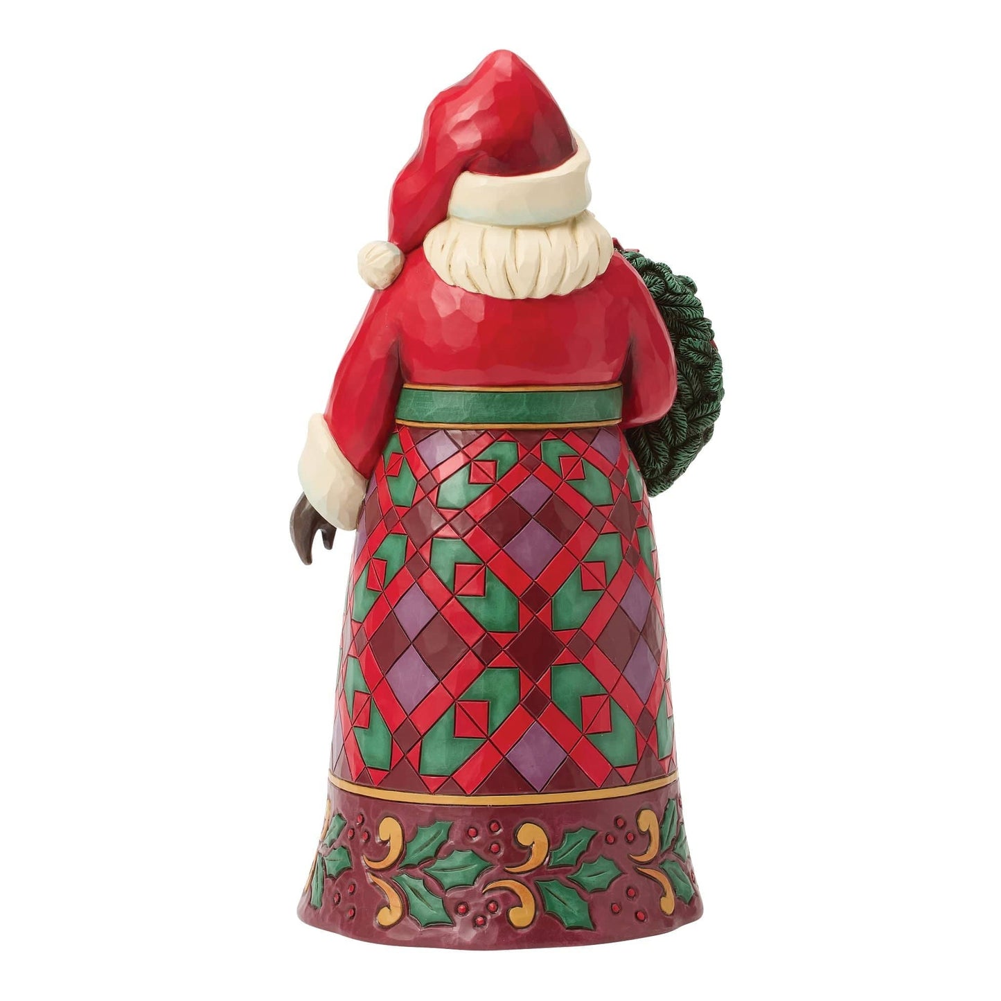Heartwood Creek Santa With Poinsettia Figurine By Jim Shore