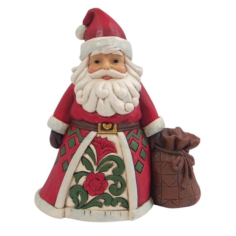 Heartwood Creek Santa With Toy Bag Mini Figurine By Jim Shore