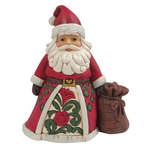 Heartwood Creek Santa With Toy Bag Mini Figurine By Jim Shore