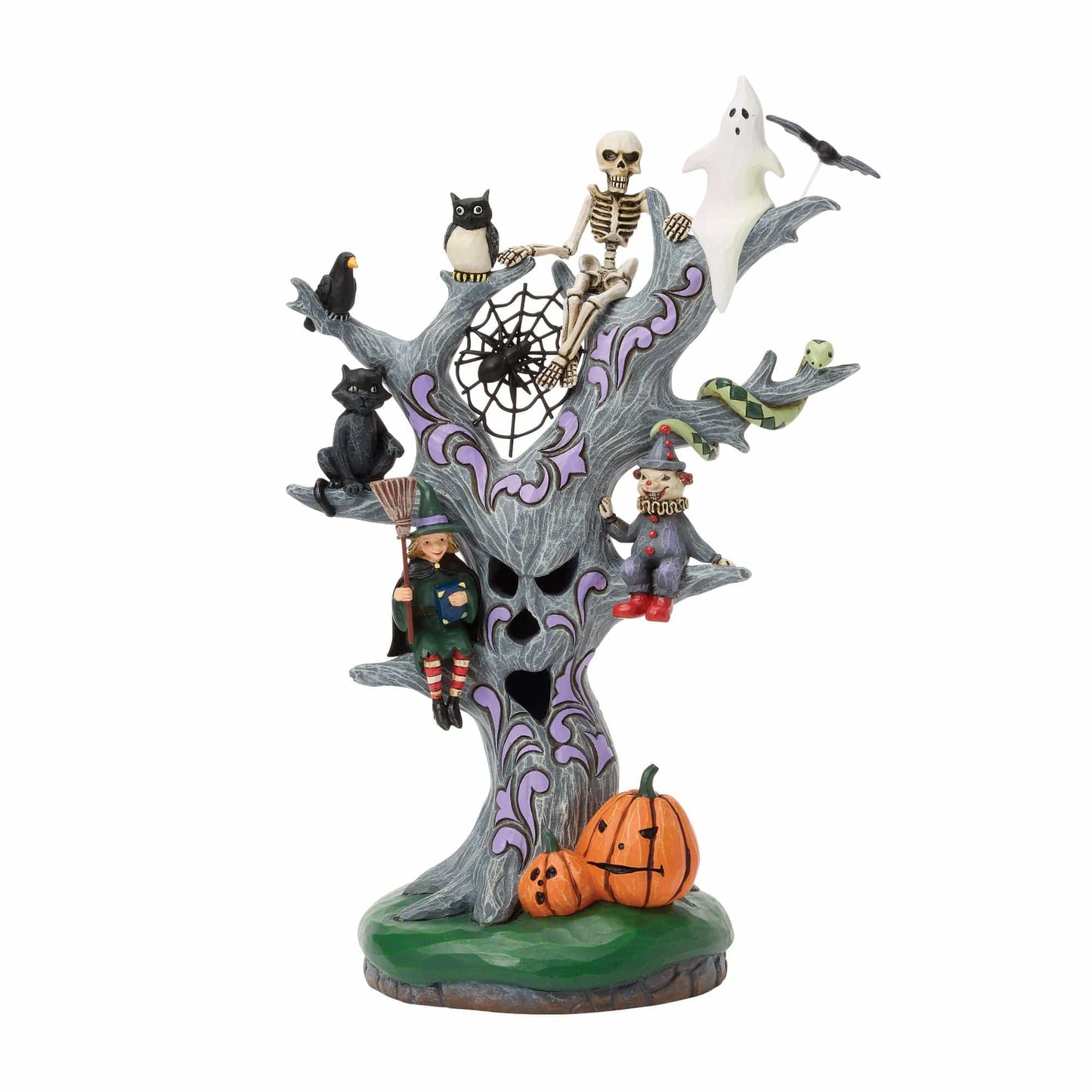 Heartwood Creek Scary LED Tree Figurine By Jim Shore