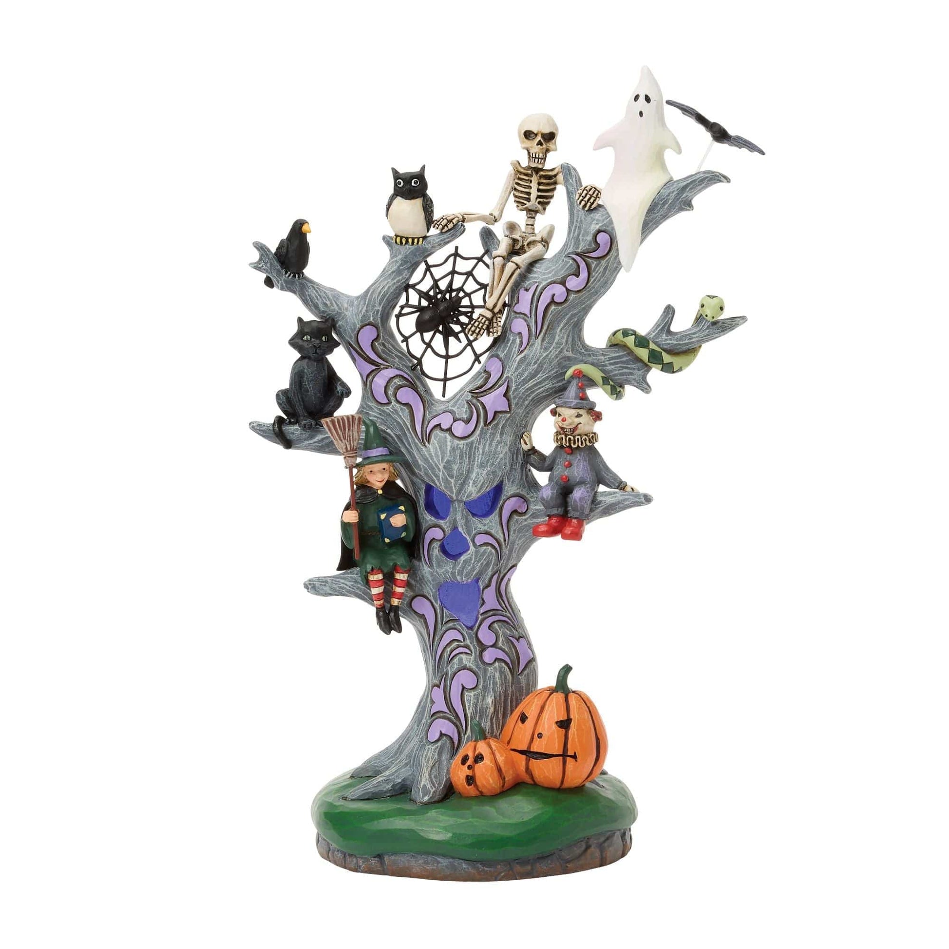 Heartwood Creek Scary LED Tree Figurine By Jim Shore