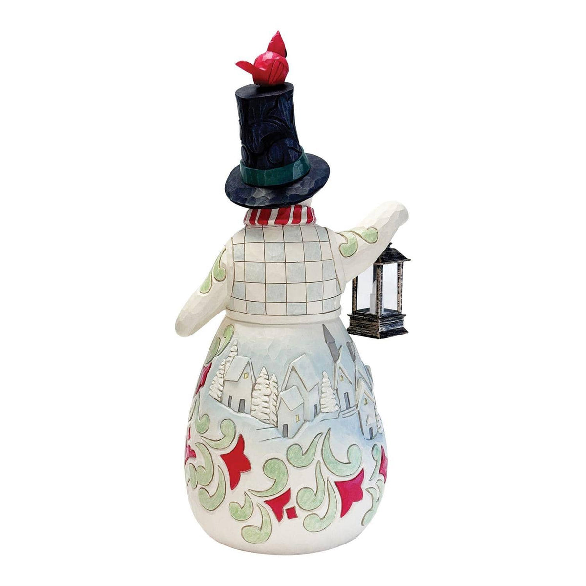 Heartwood Creek Snowman LED Candle Statue By Jim Shore