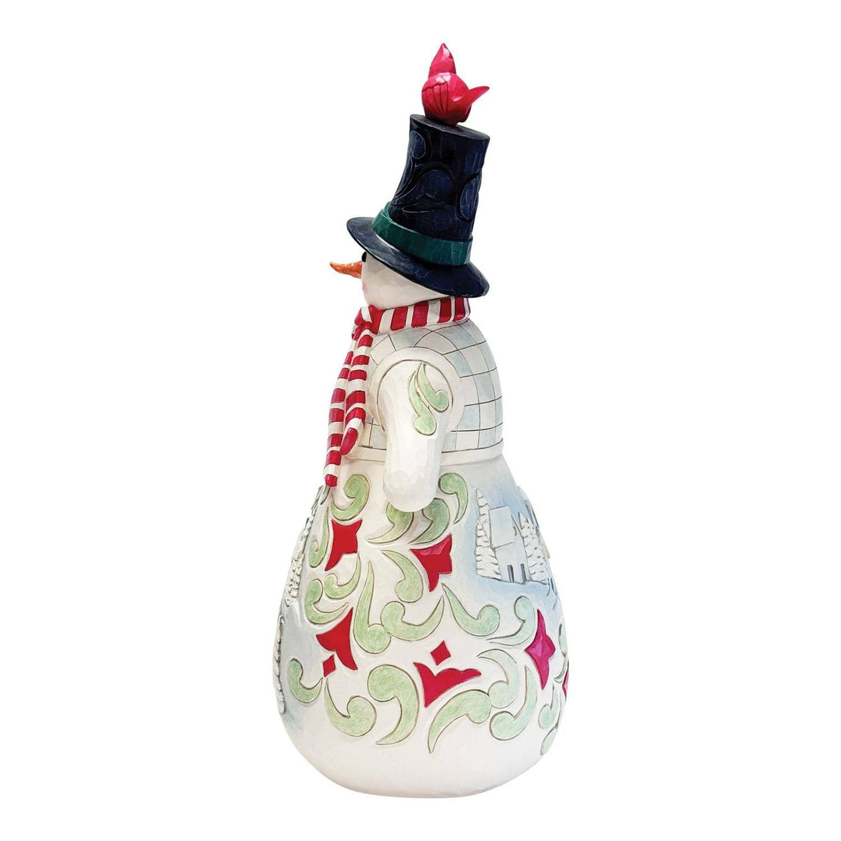 Heartwood Creek Snowman LED Candle Statue By Jim Shore