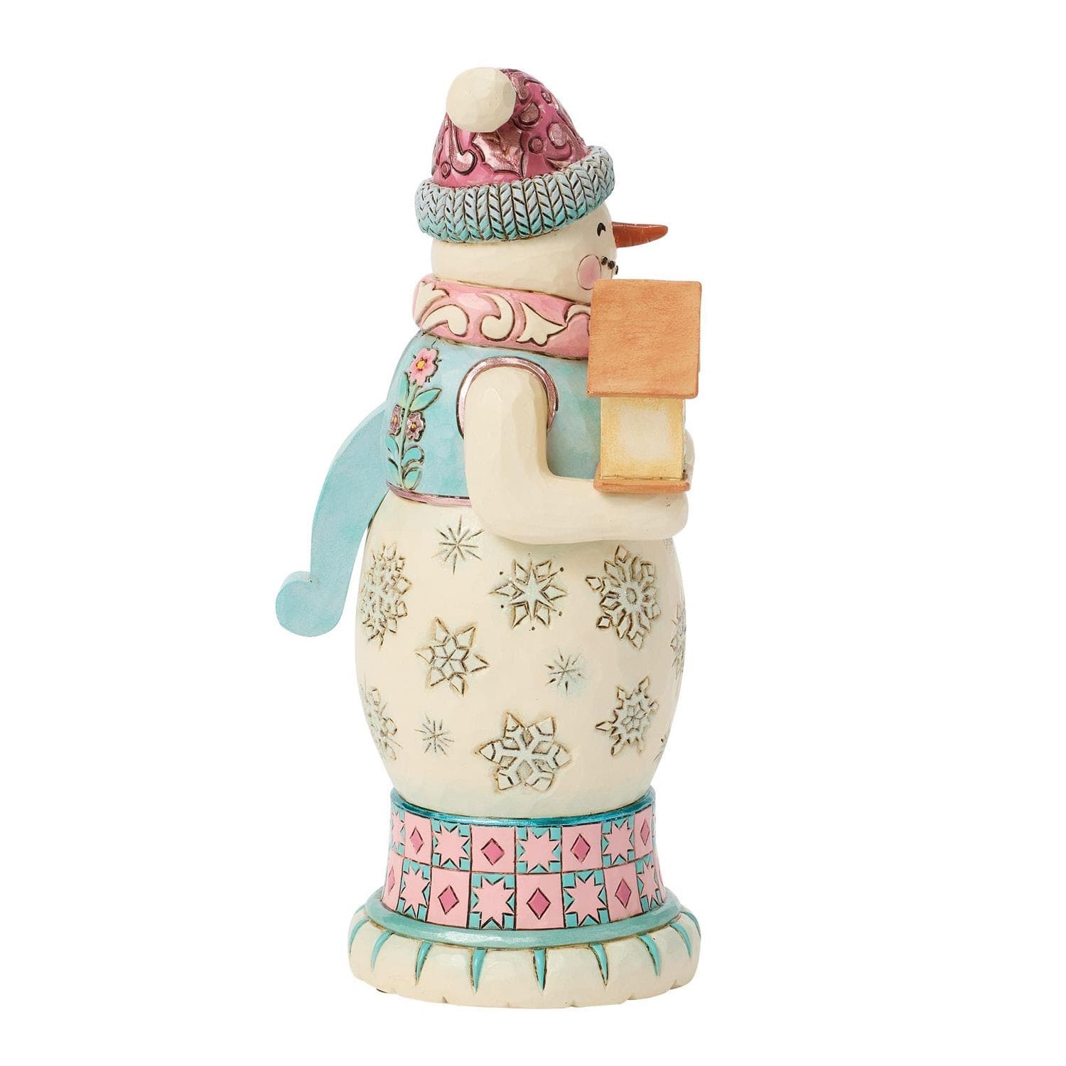 Heartwood Creek Snowman Nutcracker Pastel Figurine By Jim Shore
