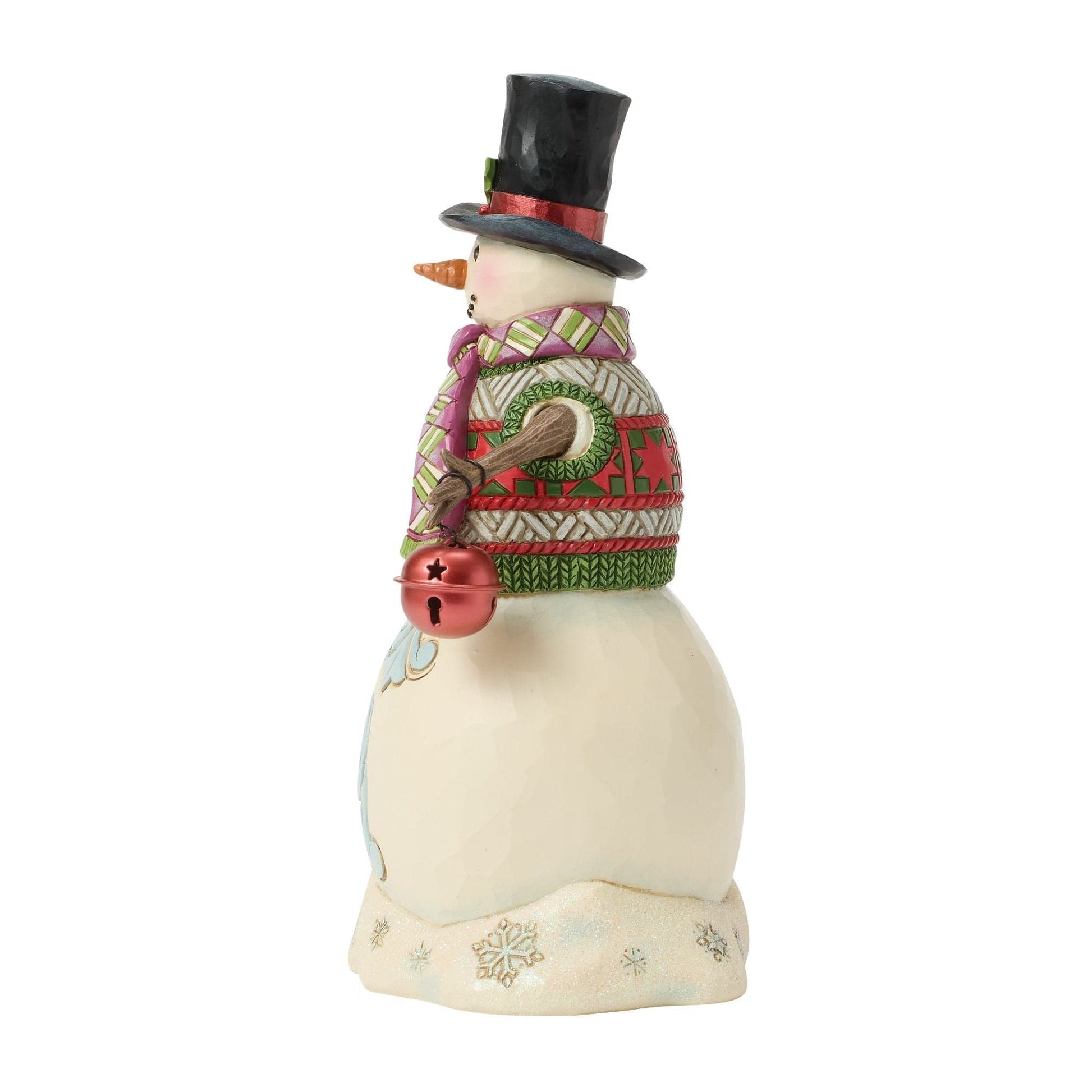 Heartwood Creek Snowman With Sign Figurine By Jim Shore