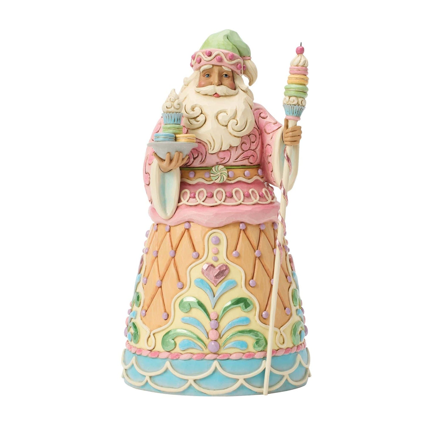 Heartwood Creek Sweets Santa with Macaron Staff Figurine By Jim Shore