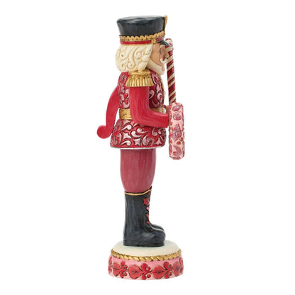 Heartwood Creek Toy Soldier Nutcracker Pink and Red Figurine By Jim Shore