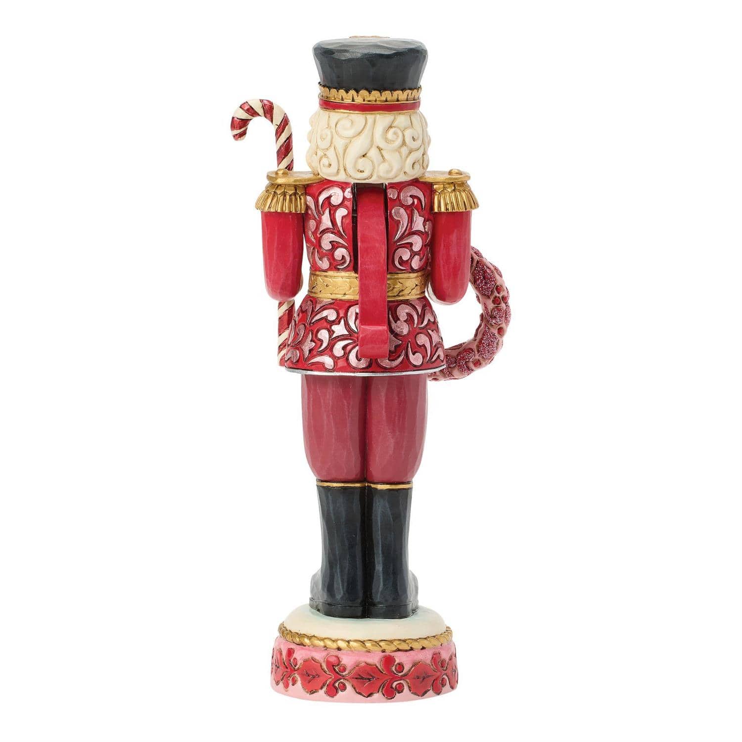 Heartwood Creek Toy Soldier Nutcracker Pink and Red Figurine By Jim Shore