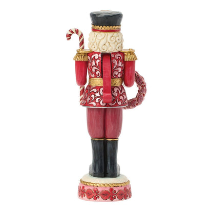 Heartwood Creek Toy Soldier Nutcracker Pink and Red Figurine By Jim Shore