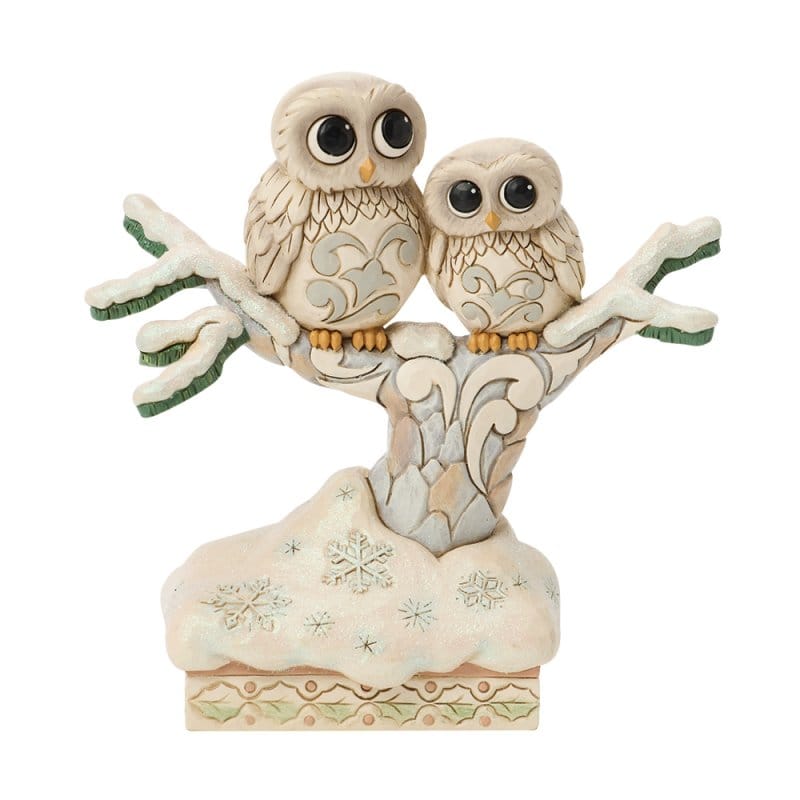 Heartwood Creek Woodland Owls On Tree Figurine By Jim Shore