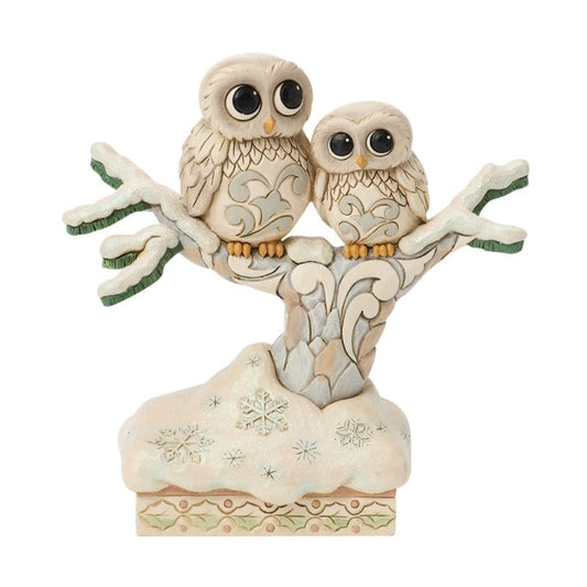 Heartwood Creek Woodland Owls On Tree Figurine By Jim Shore