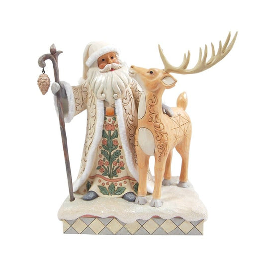 Heartwood Creek Woodland Santa With Buck Figurine By Jim Shore